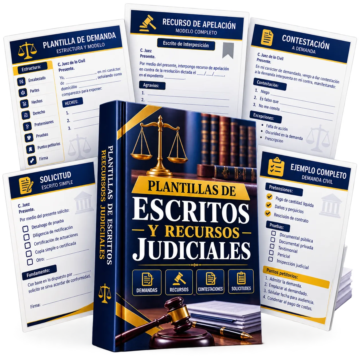 Plantillas de Escritos y Recursos Judiciales